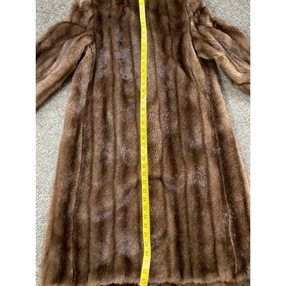 Vintage Brown Faux Fur Women's Jacket By INTRIGUE - Picture 5 of 8